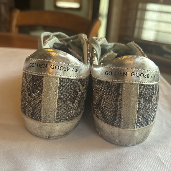 Golden Goose Superstar, Private Edition sparkle snake print, size 38 or US 8 - Picture 3 of 7